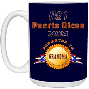 #1  Mom Promoted To Grandma 15 oz. White Mug