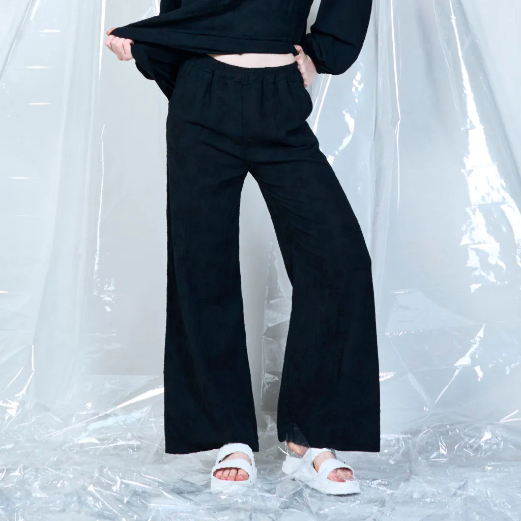 100% Cotton wide-leg palazzo trouser wholesale