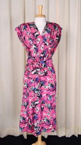 1940s Ballerina Print Vintage Dress