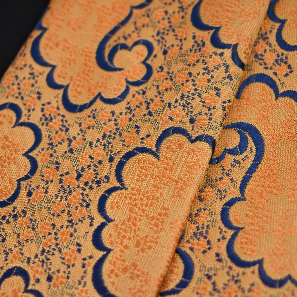 1940s Style Blue Paisley Tie