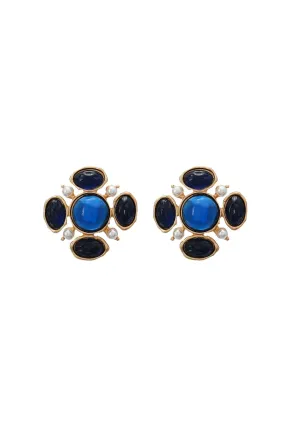 A MIGHTY STUD EARRINGS BLUE