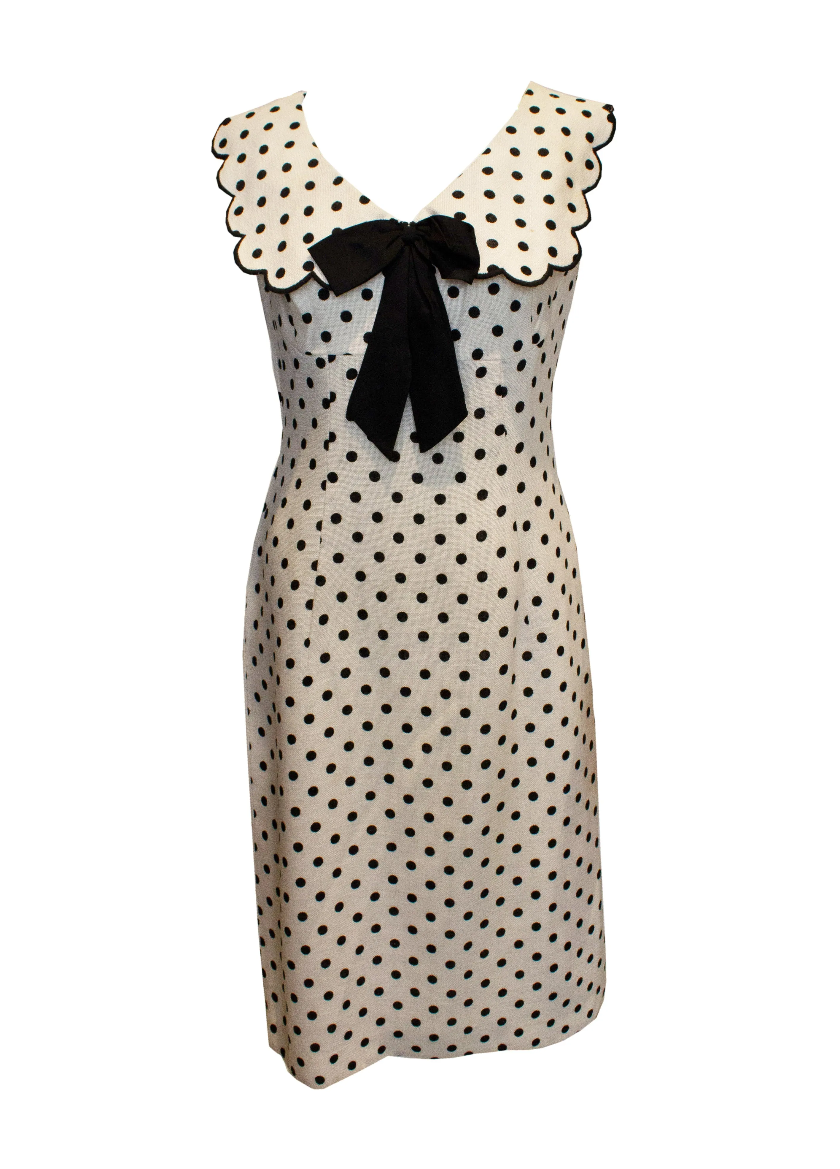 A Vintage 1960s polka dot Blanes London Summer Dress