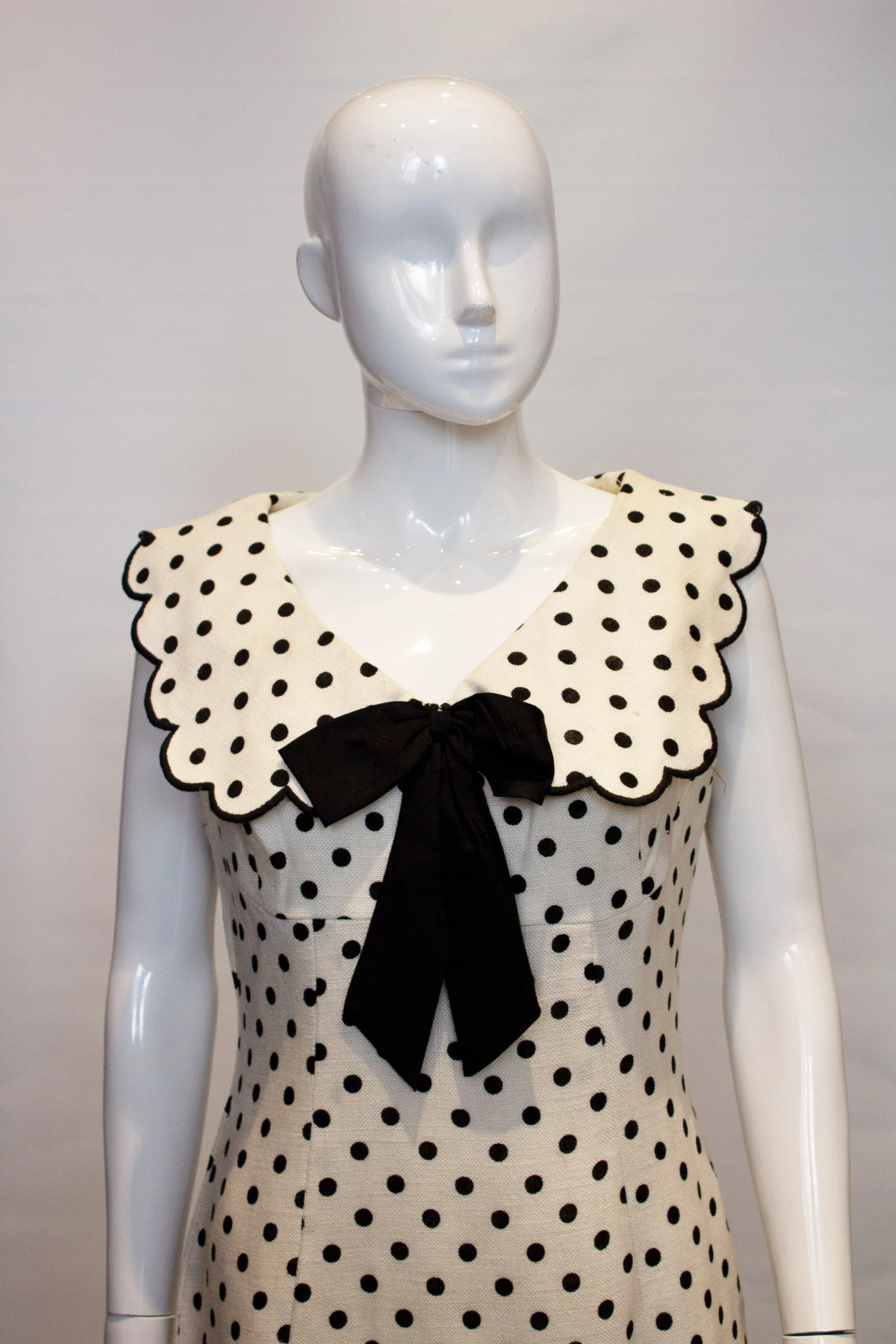 A Vintage 1960s polka dot Blanes London Summer Dress