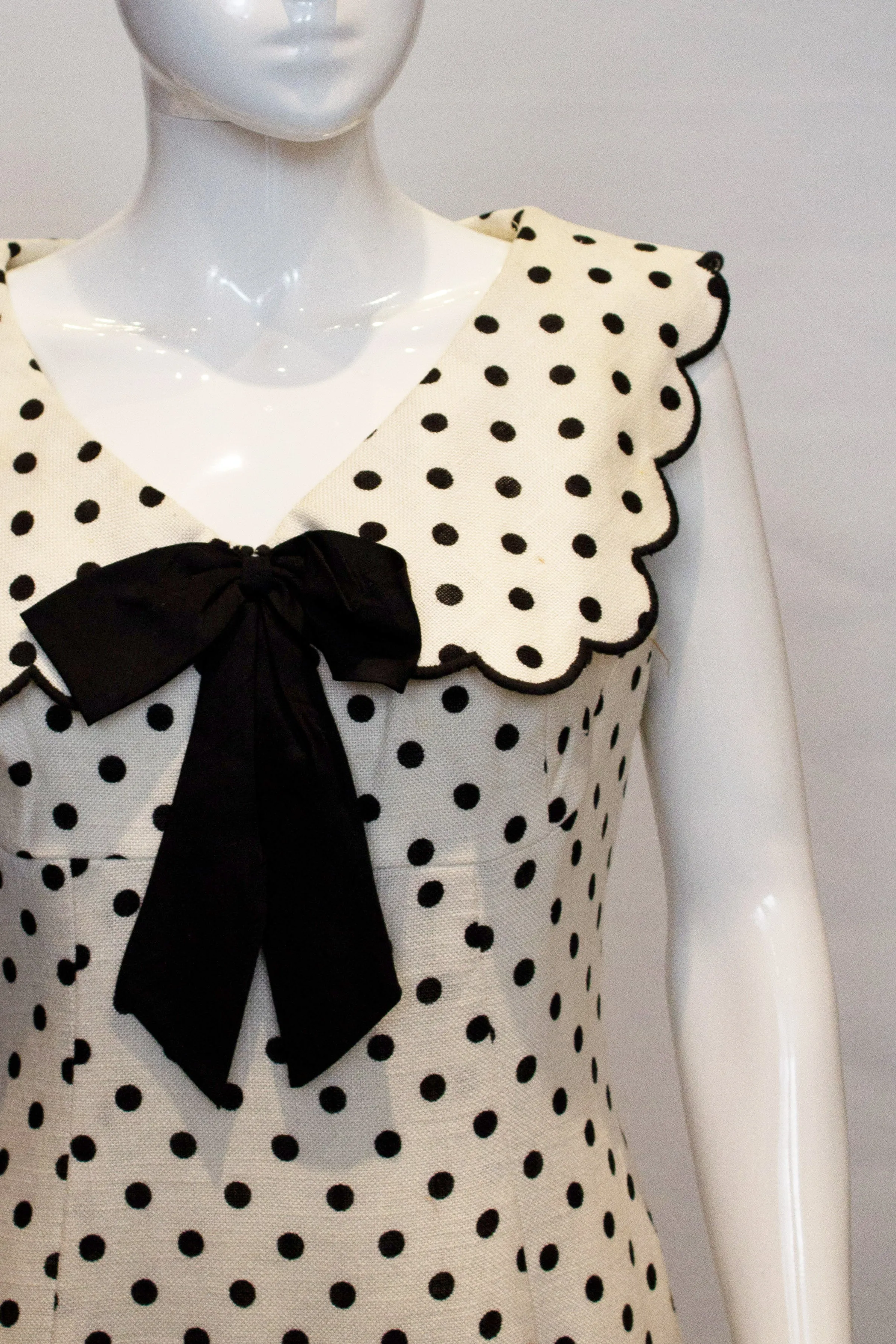 A Vintage 1960s polka dot Blanes London Summer Dress