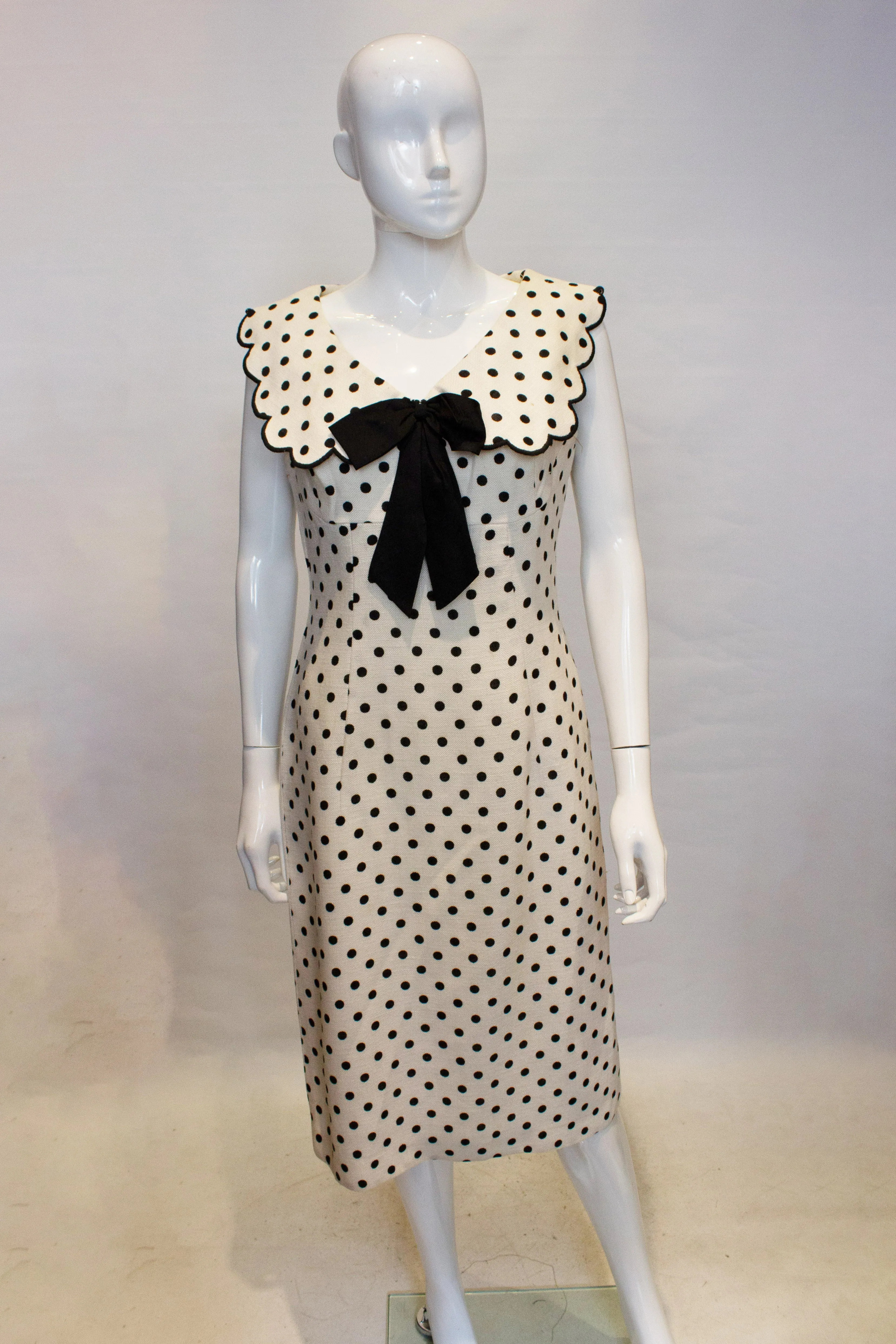 A Vintage 1960s polka dot Blanes London Summer Dress