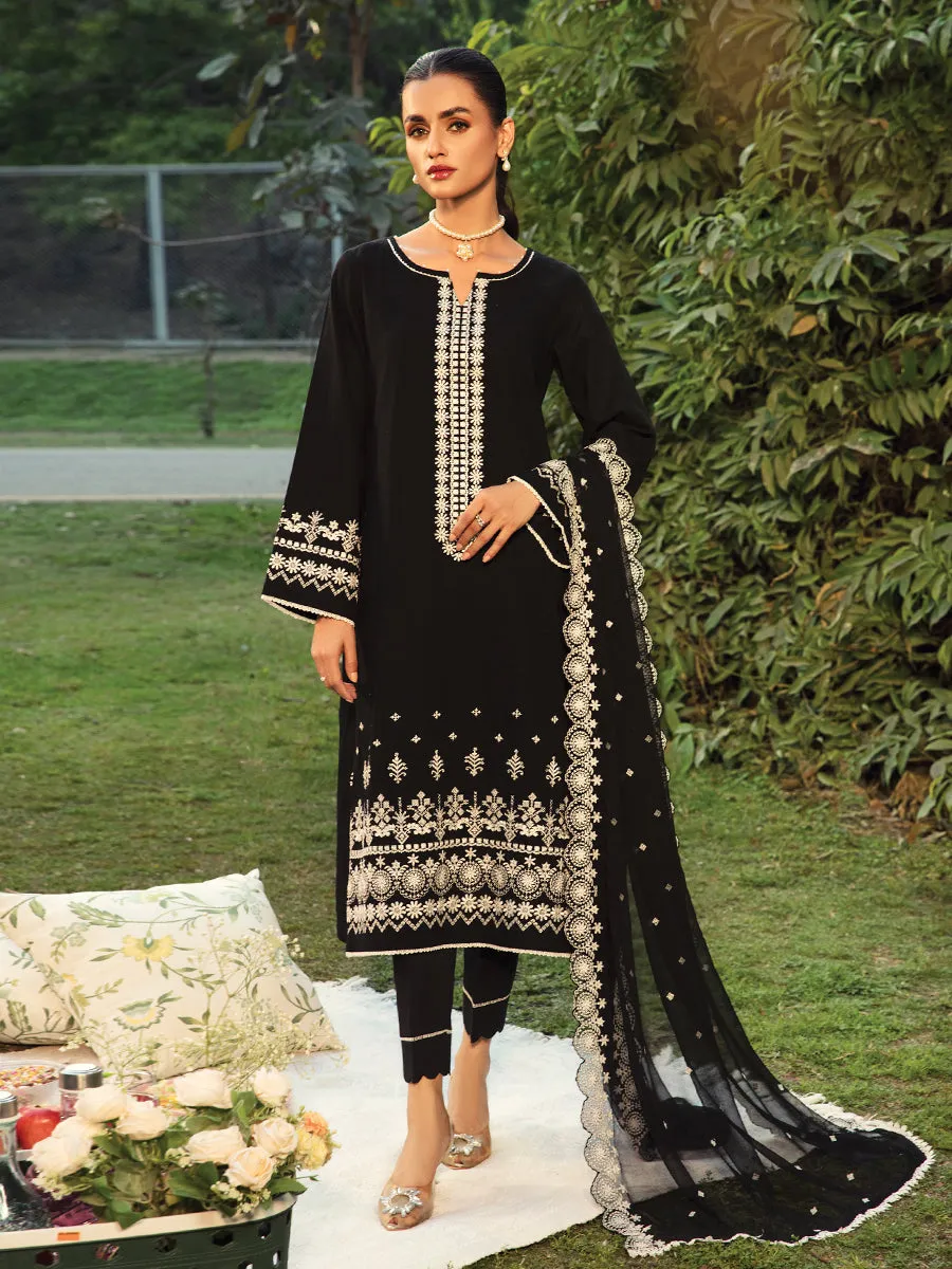 ACE Galleria Khuaab Unstitched Cross Hatch 3Pc Suit A-WU3P23-22803