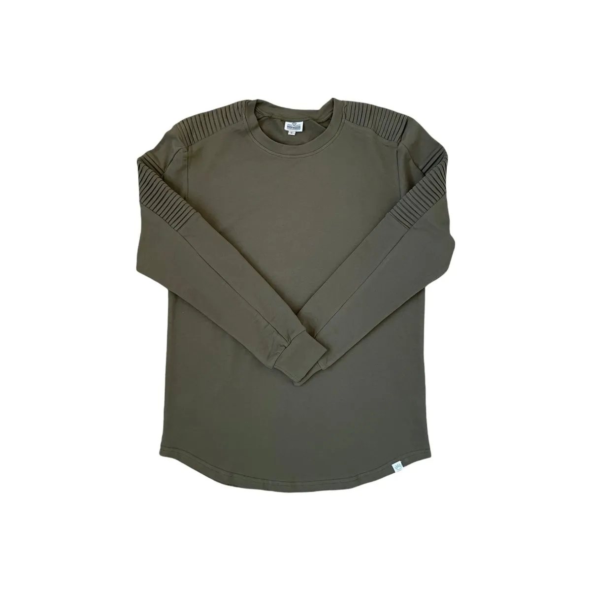 Adult Biker Shirt- Army Green