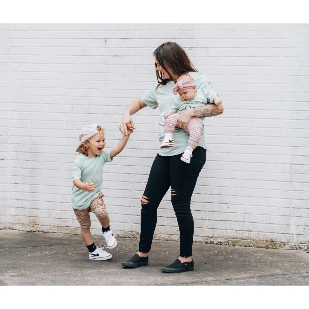 Adult Biker Shirt- Seafoam