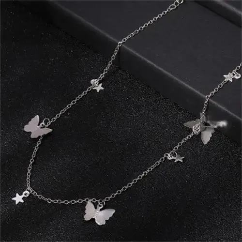 Aesthetic Metallic Butterflies Necklaces