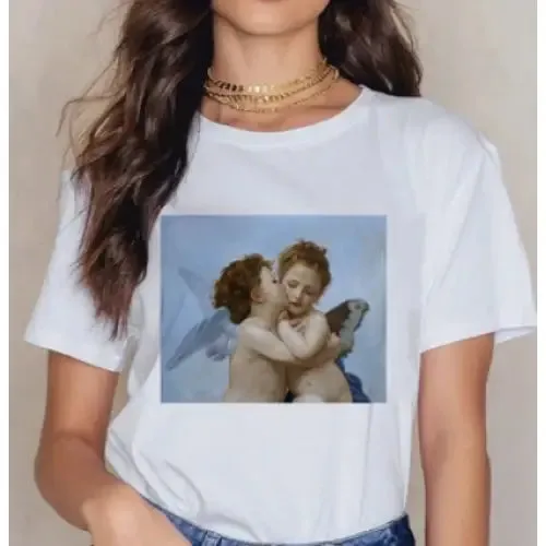 Angel Kissing Aesthetic T-Shirt