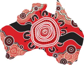 Australia Shaped Flexi Magnet - The Gathering By Nina Wright