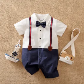 Baby Boy 0-18M Gentleman Tie Outfit