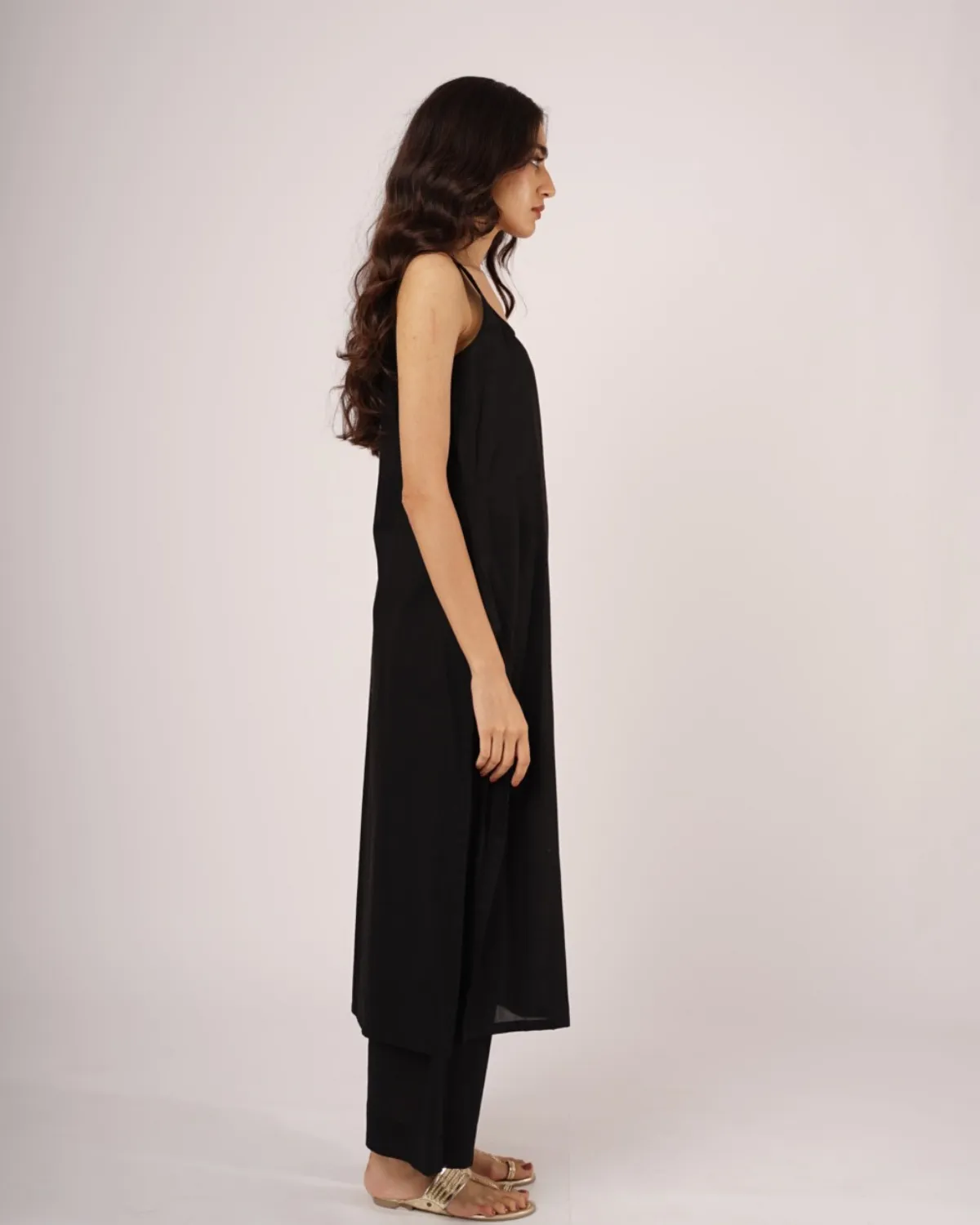 Basic Black Kurta Set