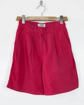 Benetton  Chino Shorts Fucsia con Pinces Taglia 44