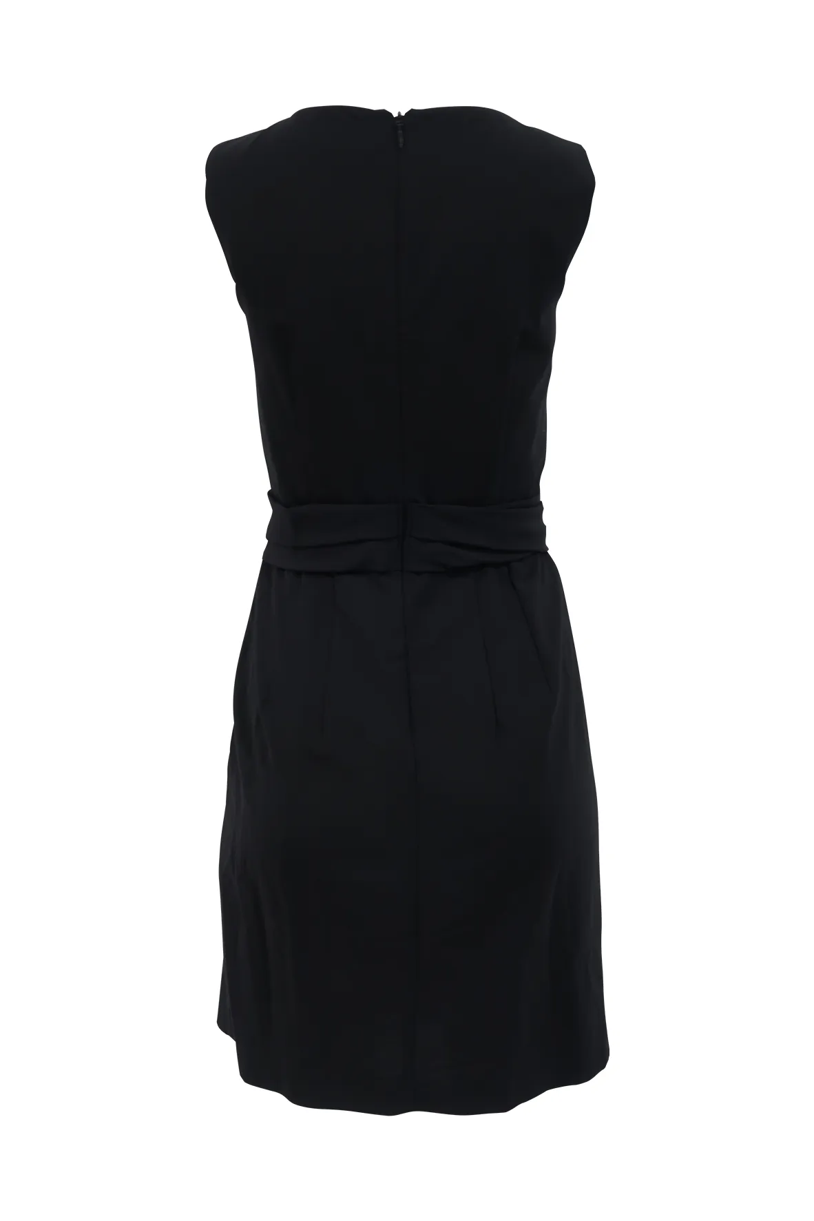 Black A-line Midi Dress