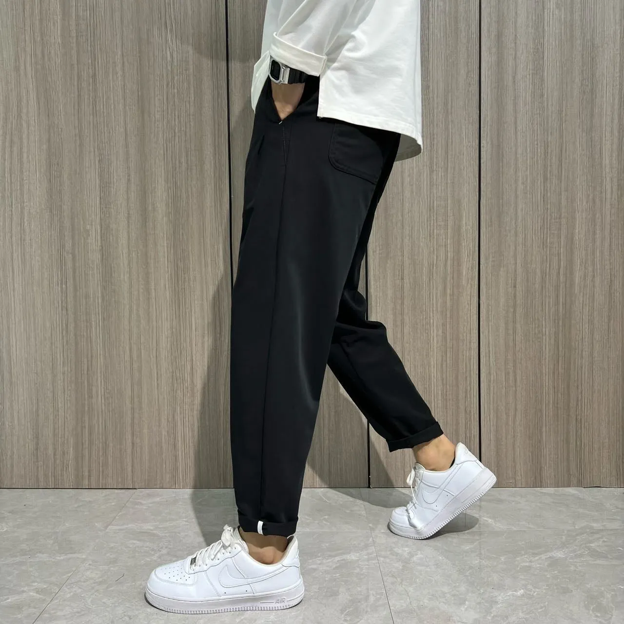 Black Cargo Pants 1185