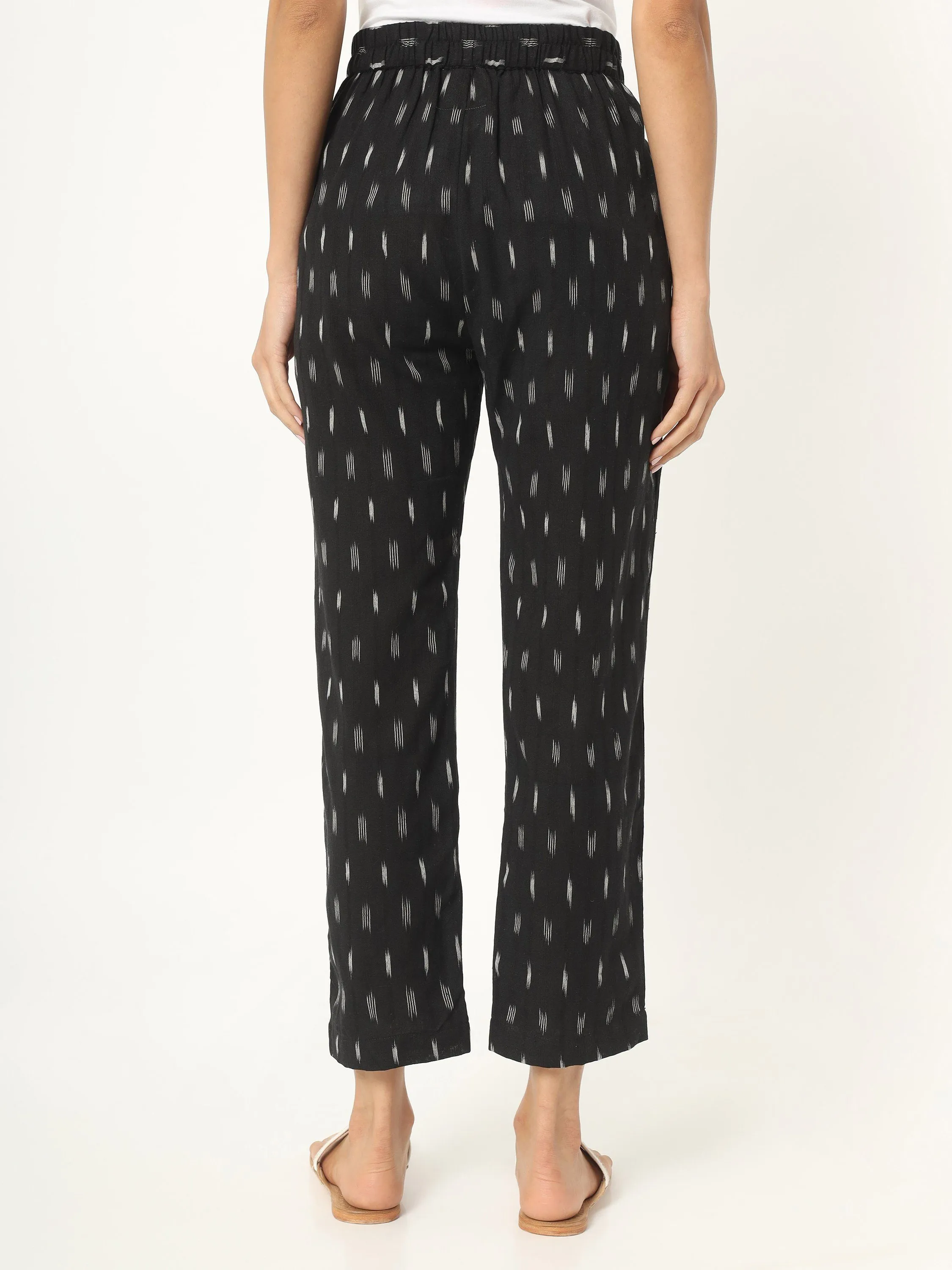 Black Ikat Trouser