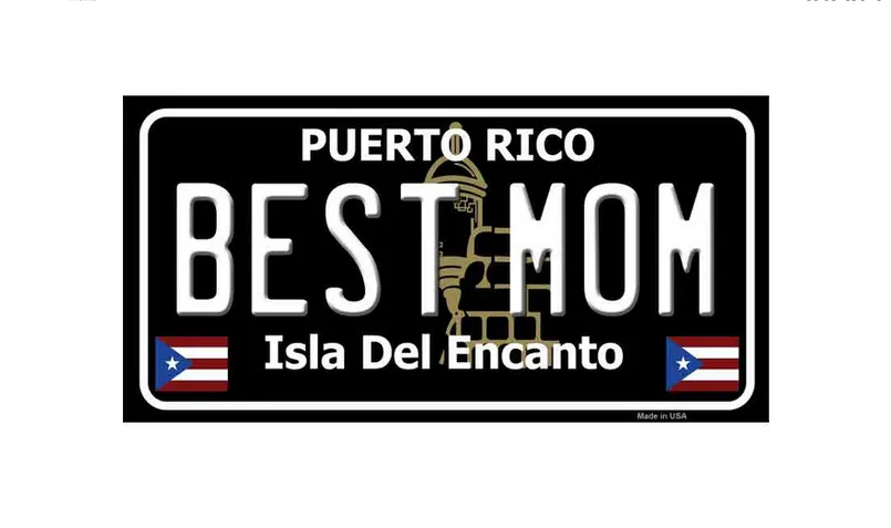 Black or White Best Mom Metal Decals