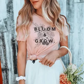 Bloom & Grow Floral Spring Graphic T-Shirt - SP414