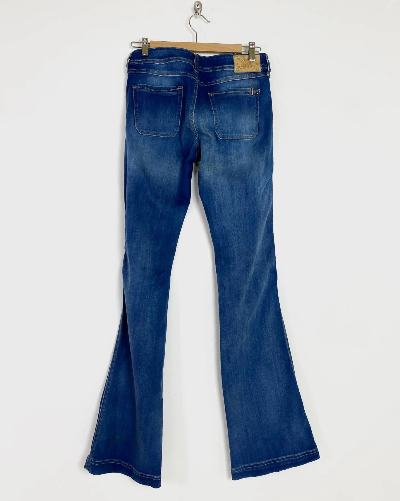 Blu Jeans a Zampa in Stone Wash Taglia 44