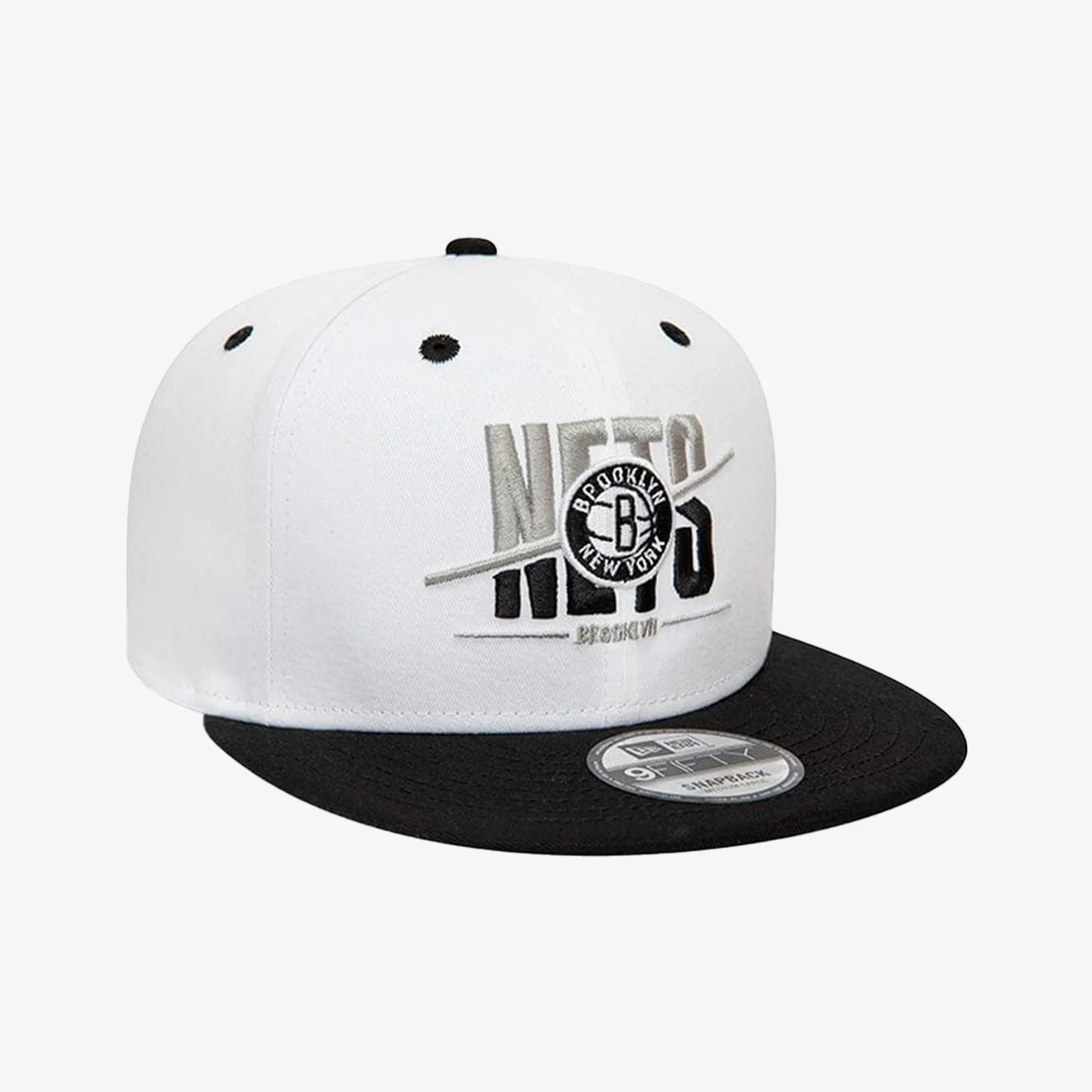 BROOKLYN NETS CROWN 9FIFTY SNAPBACK CAP 'WHITE'