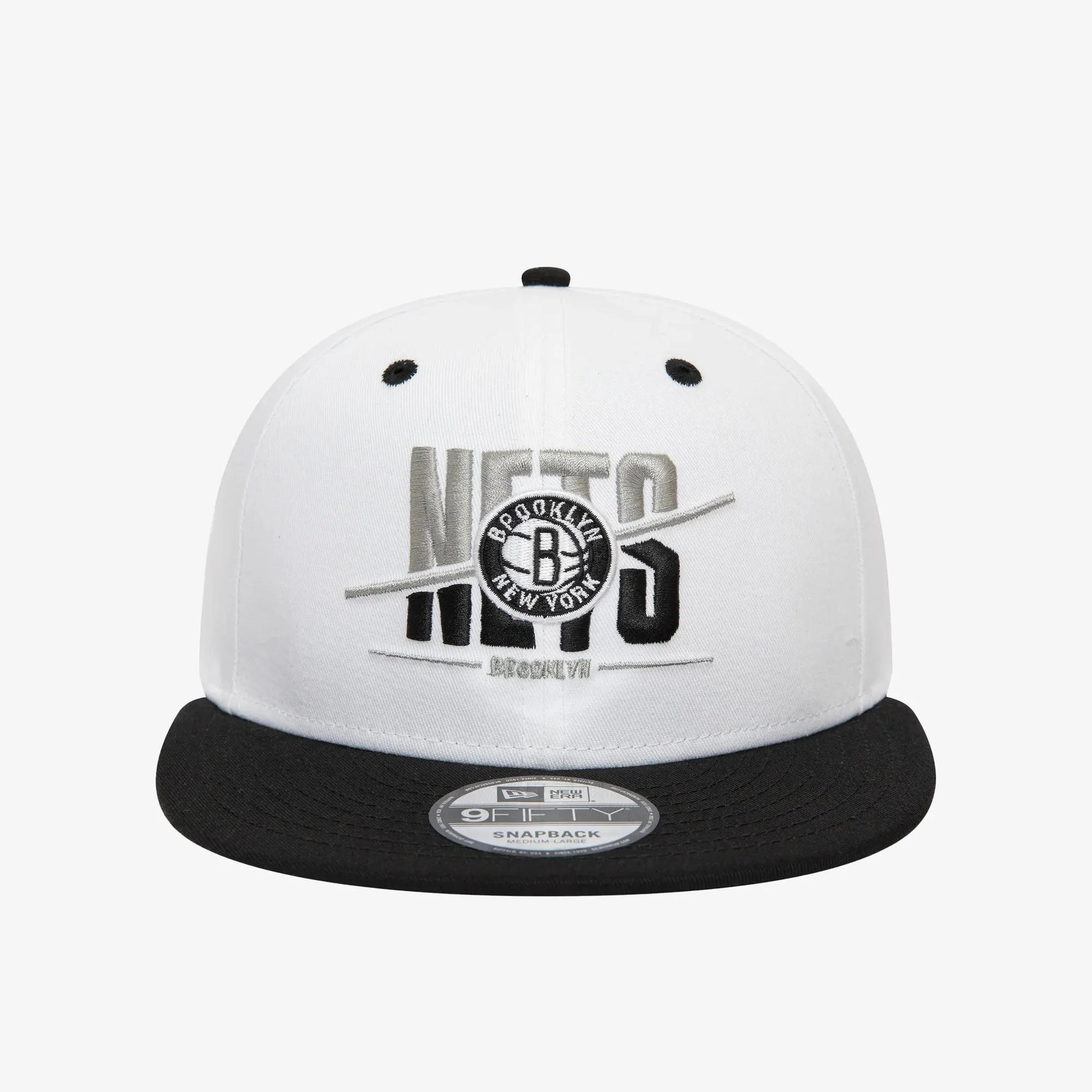 BROOKLYN NETS CROWN 9FIFTY SNAPBACK CAP 'WHITE'