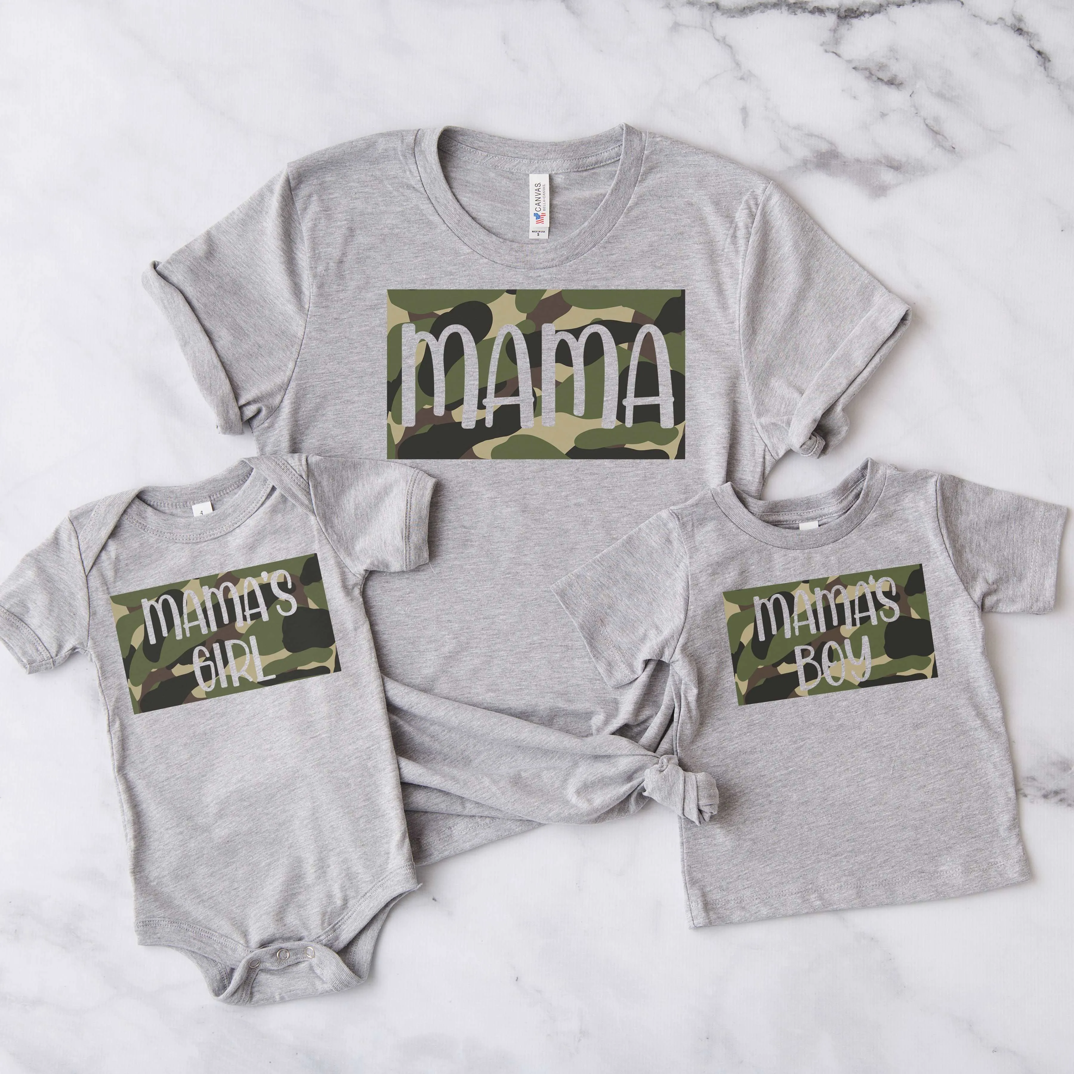 Camo Mama Shirt - Mommy & Me