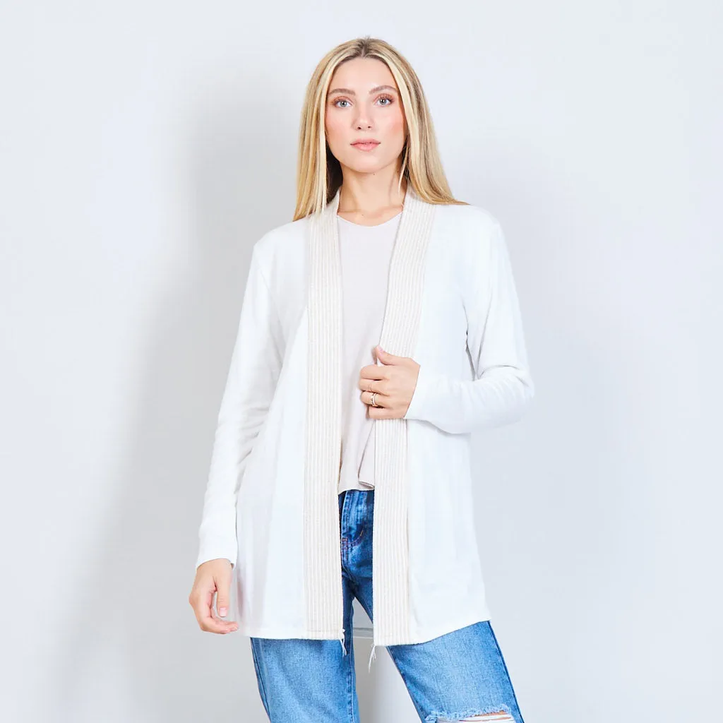 Cardigan with lurex details wholesale