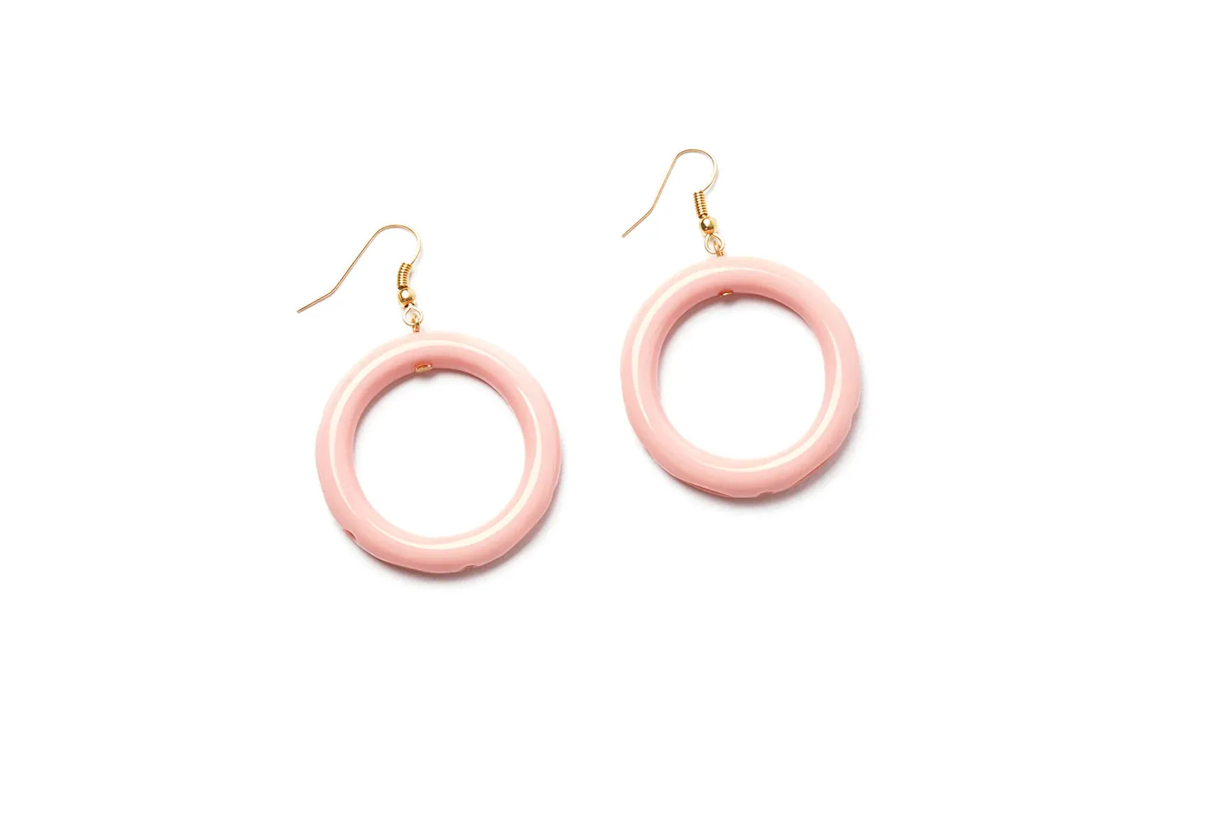 Carve Drop Hoop Earrings