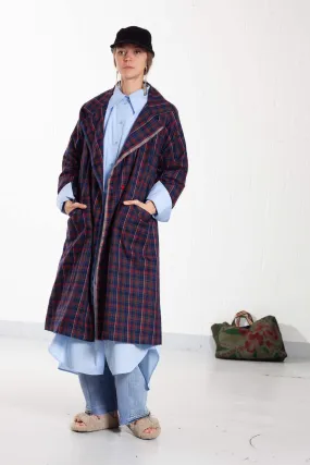 Cashmere Madras check Coat