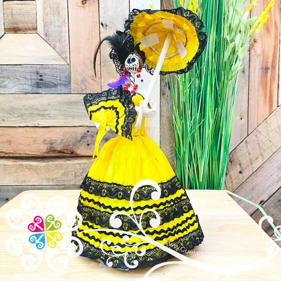 Catrina Corn Husk Doll - Catrina de Hoja de Maiz