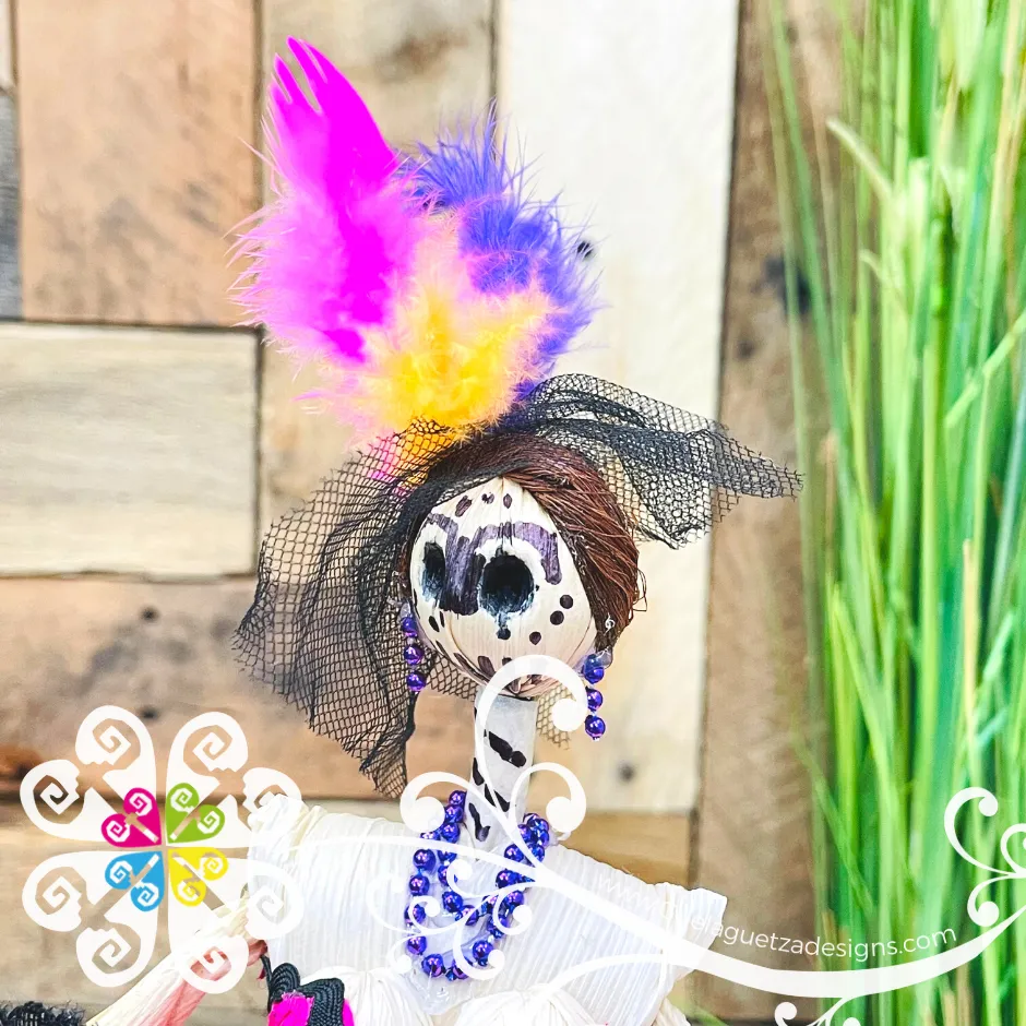 Catrina Corn Husk Doll - Catrina de Hoja de Maiz