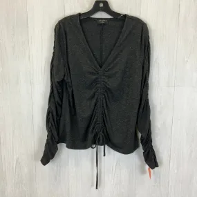 Charcoal Top Long Sleeve Basic Lane Bryant, Size: 1X