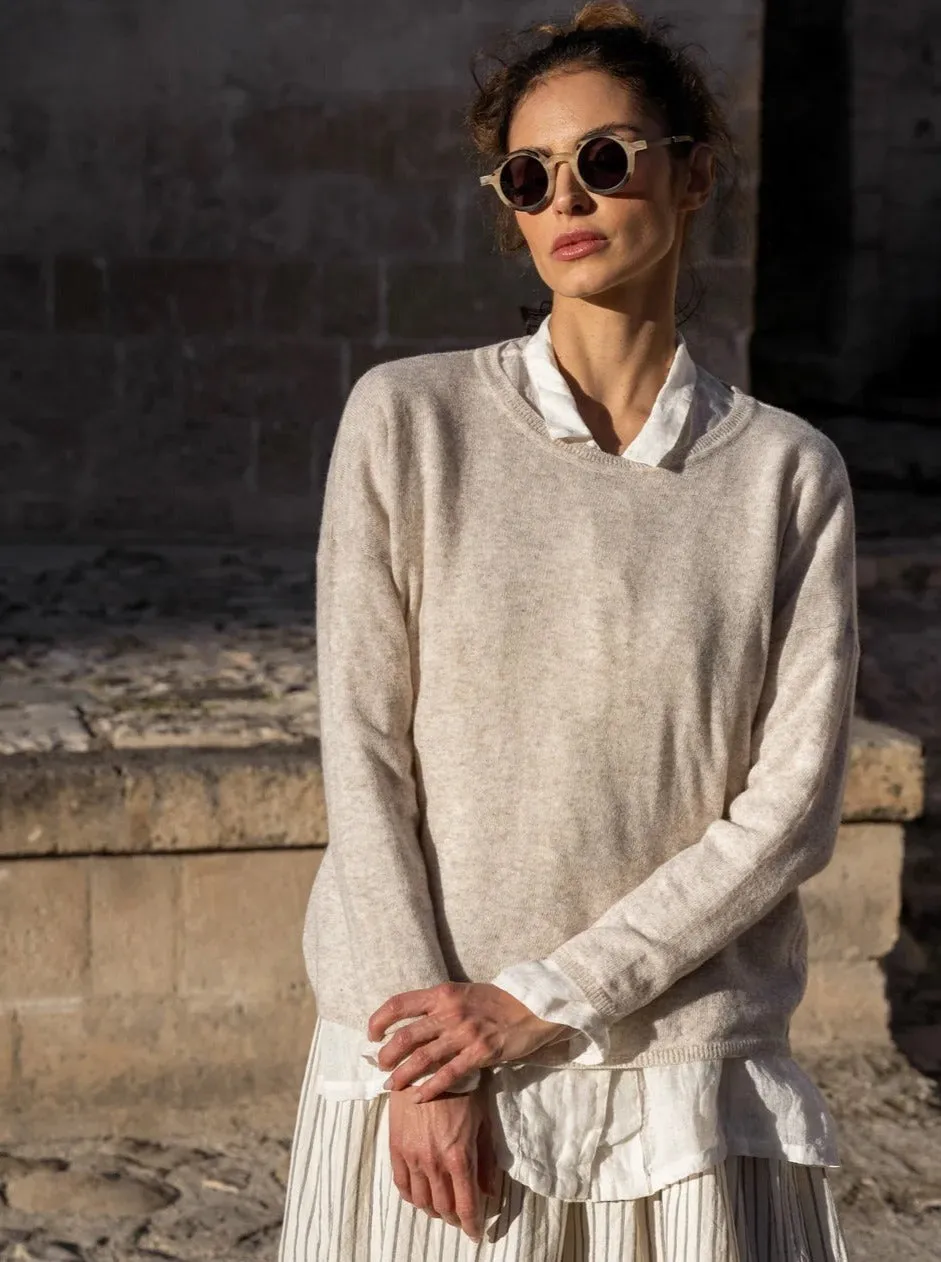 Charlie Jumper Merino Wool Oatmeal