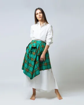 CHECKS COTTON SKIRT 1667 - تنورة