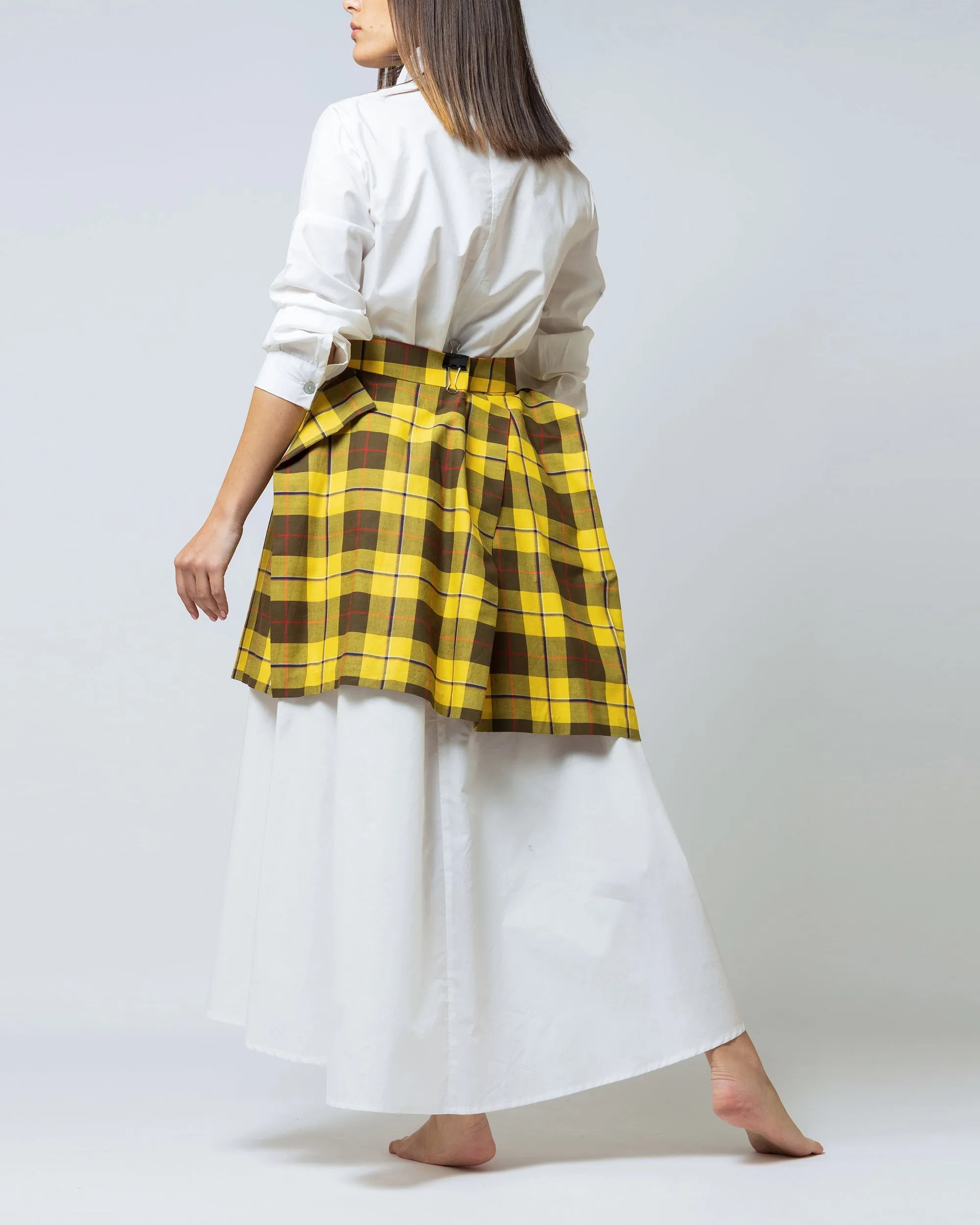 CHECKS COTTON SKIRT 1667 - تنورة