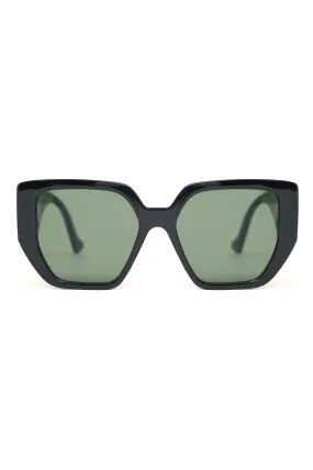 CHIC BOLD SUNGLASSES-GREEN