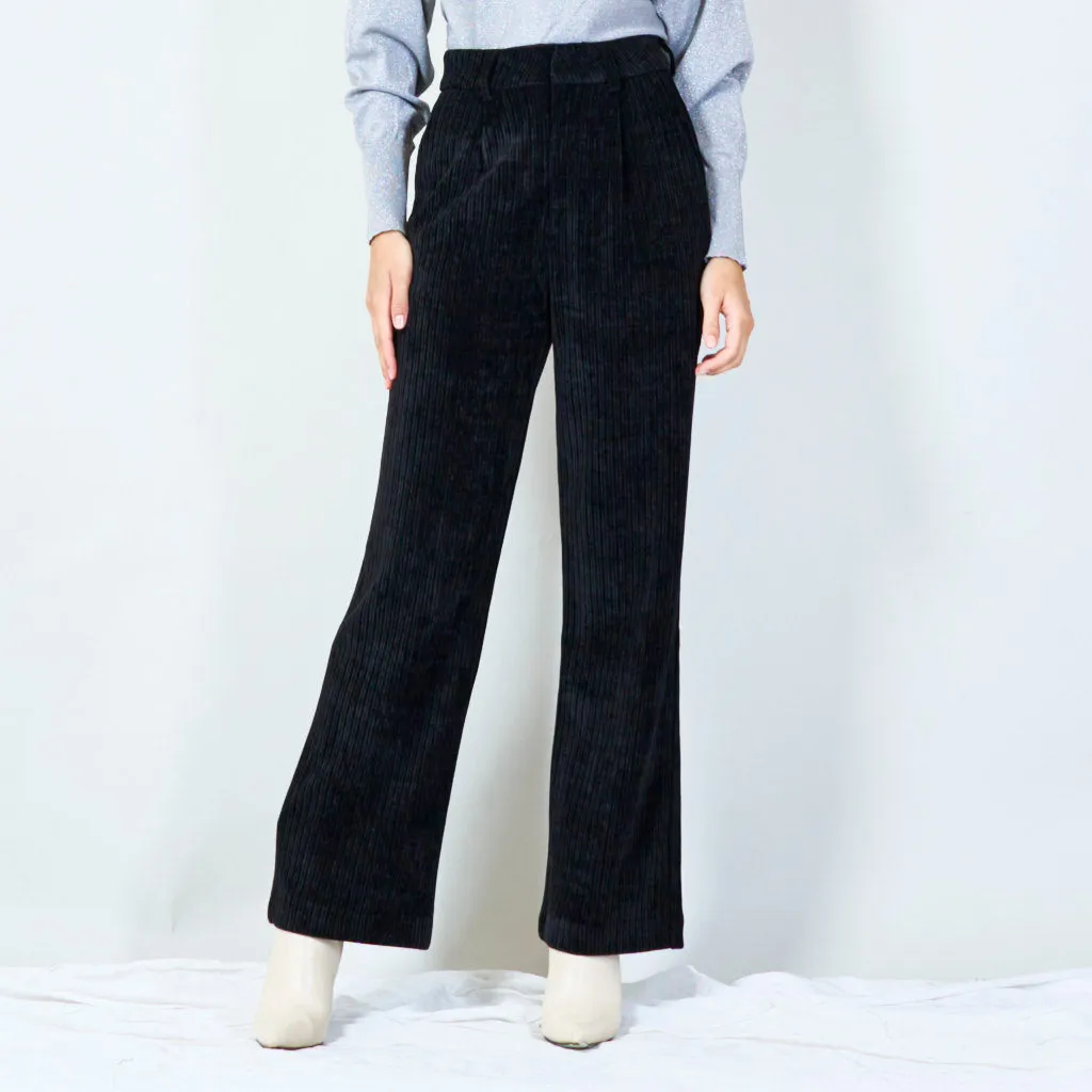 Chic corduroy straight-leg pants wholesale