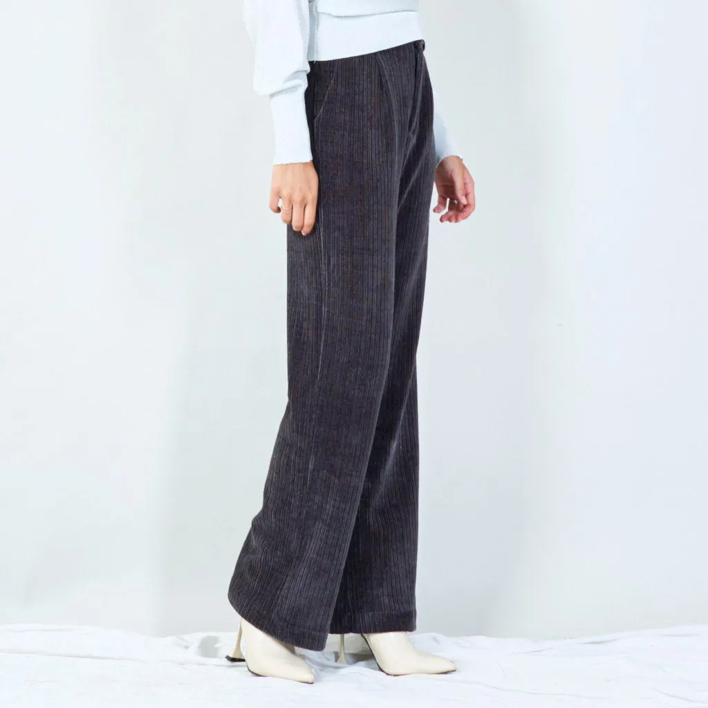 Chic corduroy straight-leg pants wholesale