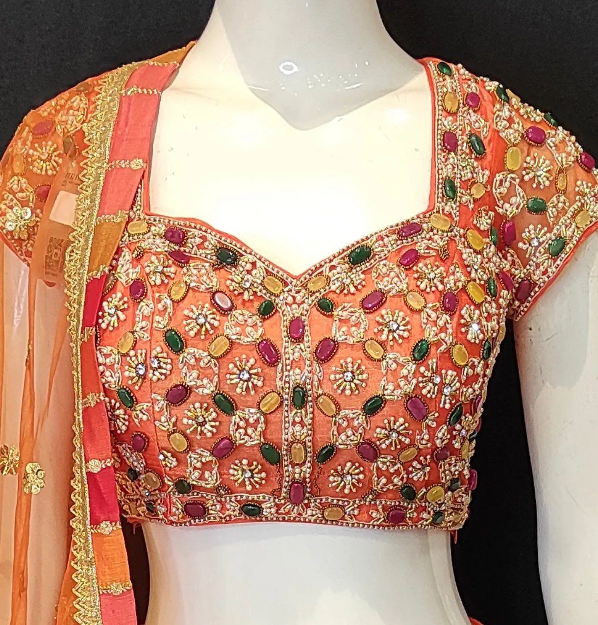 Chinon Lehenga Choli With Zari Work And Net Dupatta