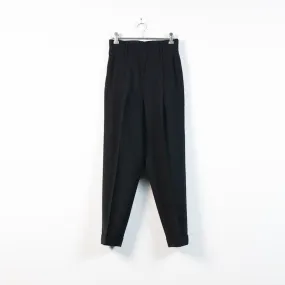 cuffed wool trousers