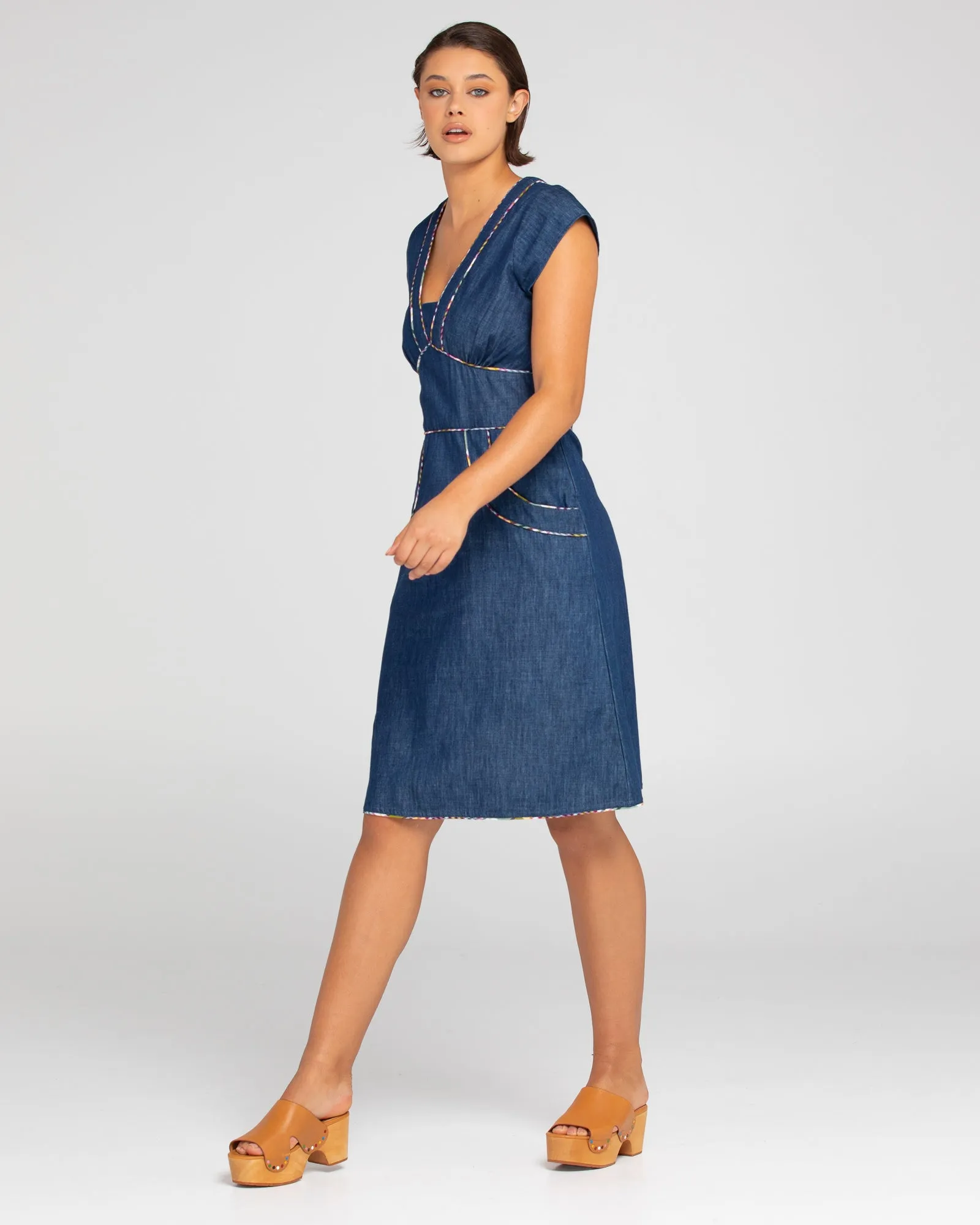 Daisy Dress - Dark Denim