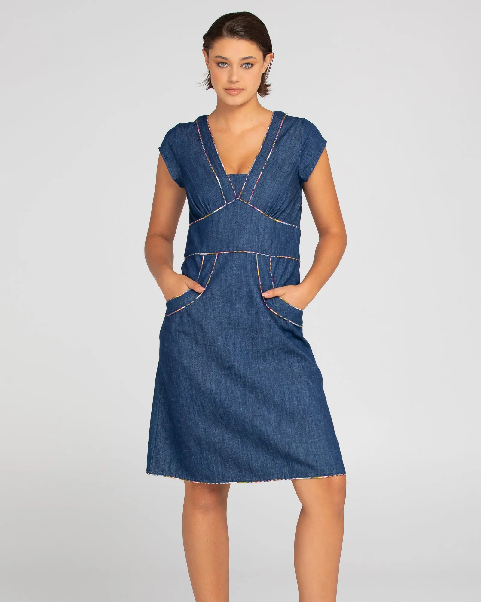 Daisy Dress - Dark Denim