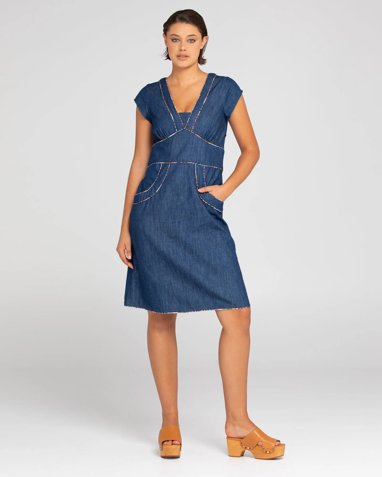 Daisy Dress - Dark Denim