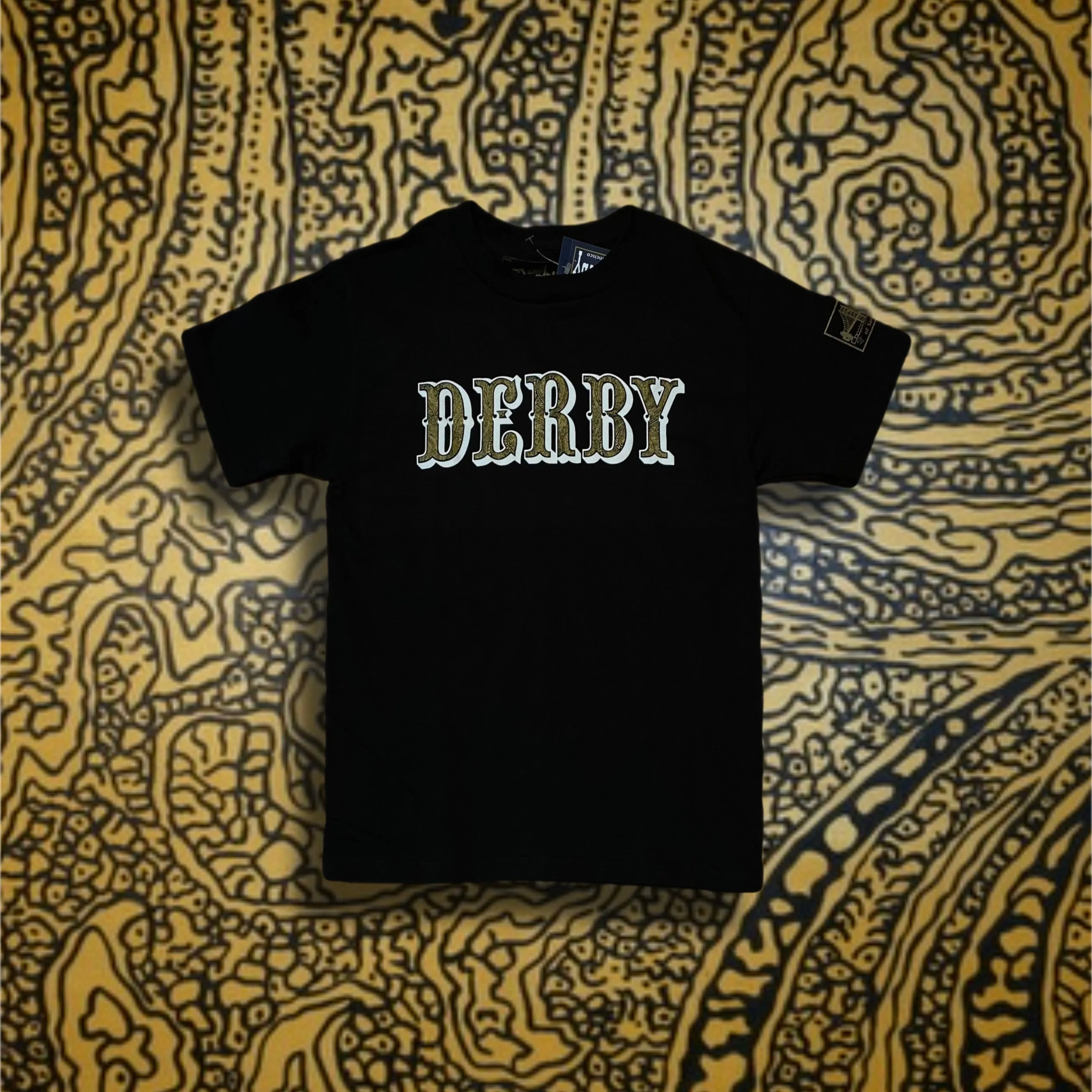 Derby Paisley Black  T-Shirt