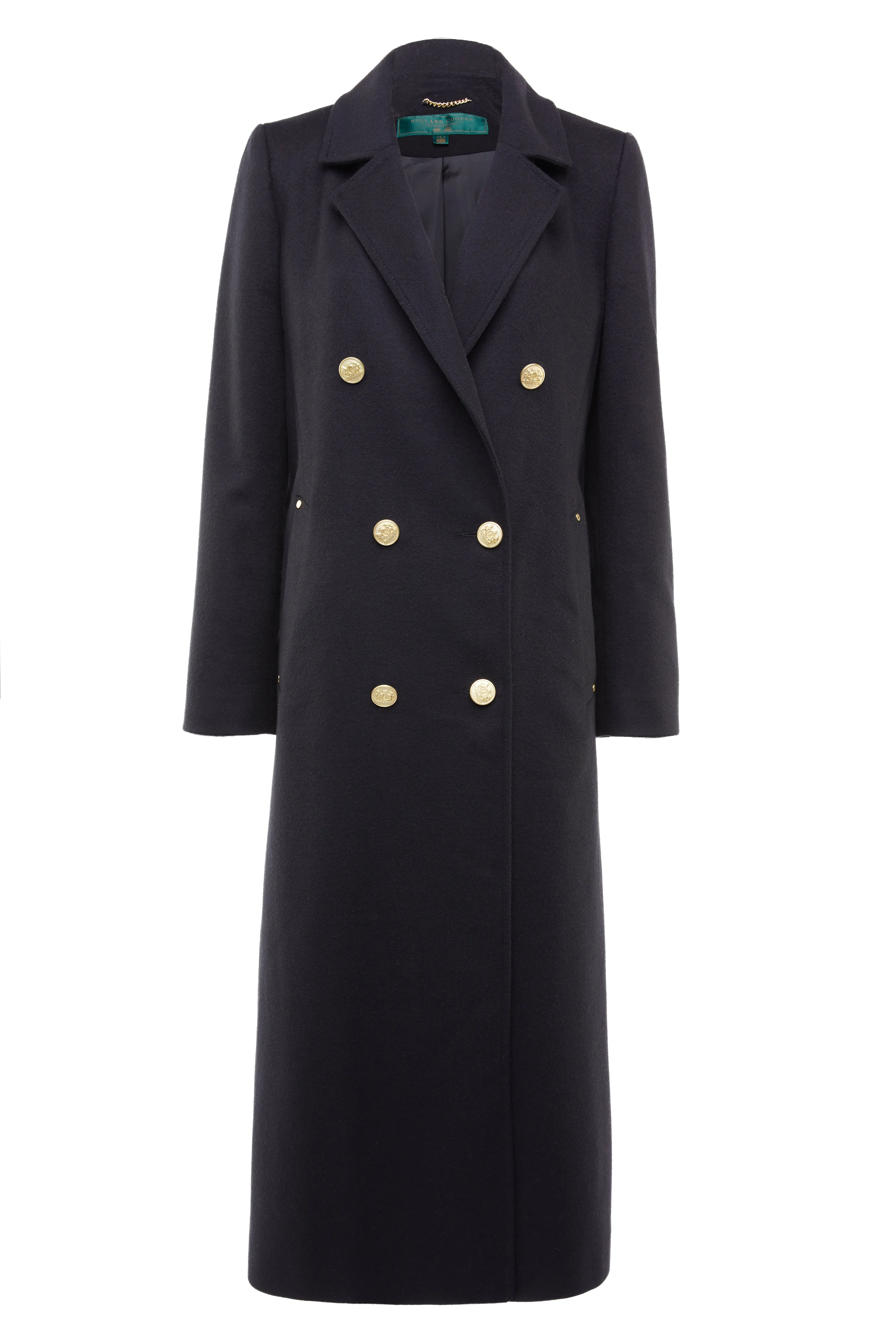 Double Breasted Coat (Soft Black)