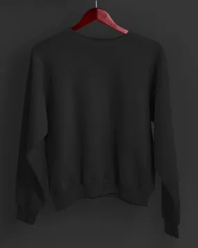 Drop Shoulder Sweatshirt: Jett Black