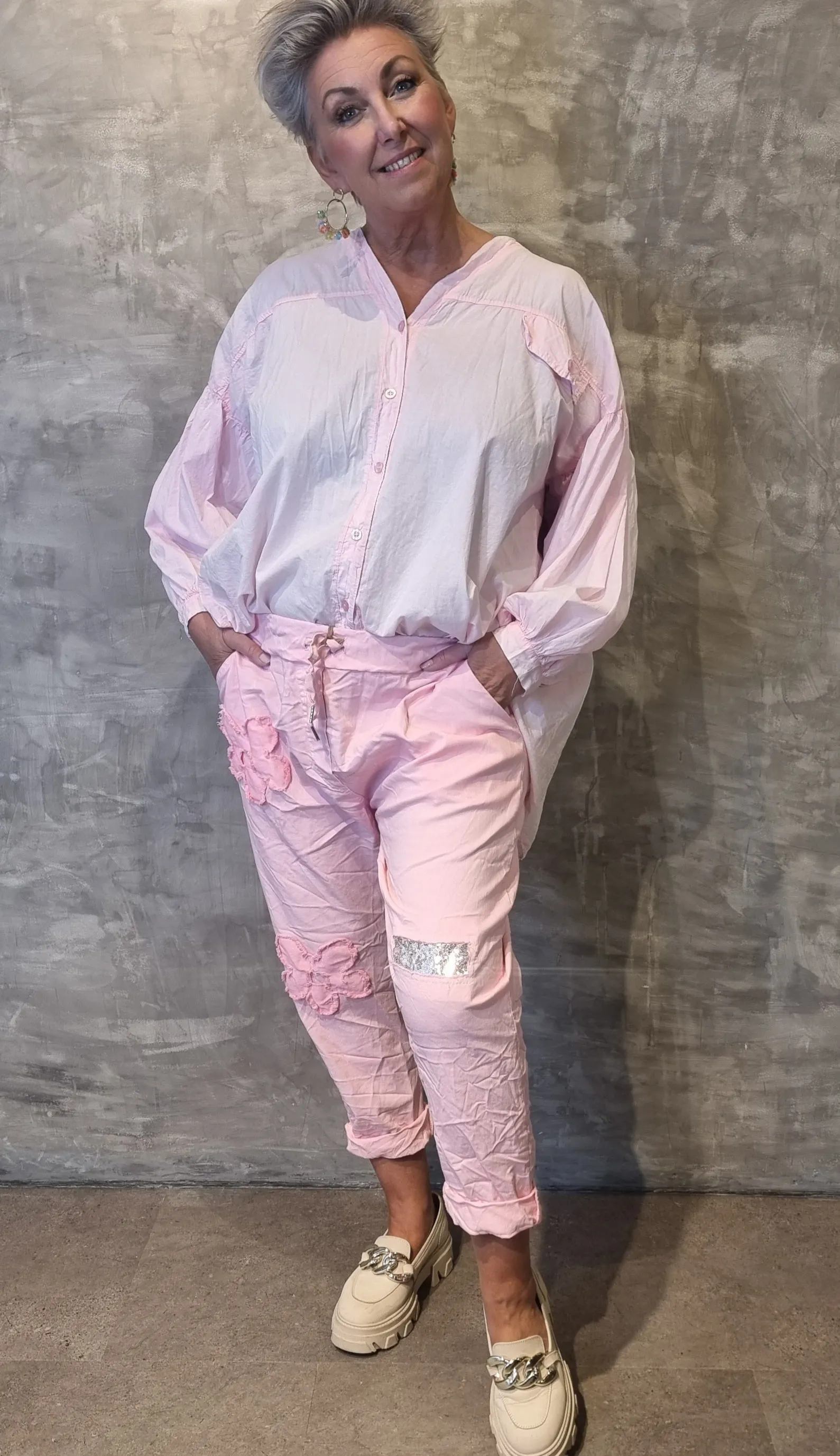 Flower Nicky Pant Pink