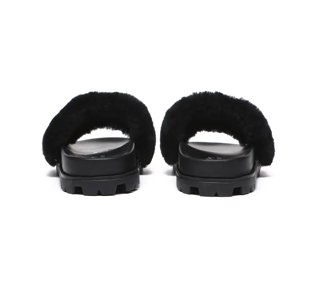 Fluffy Slides Women Fannie Scuff