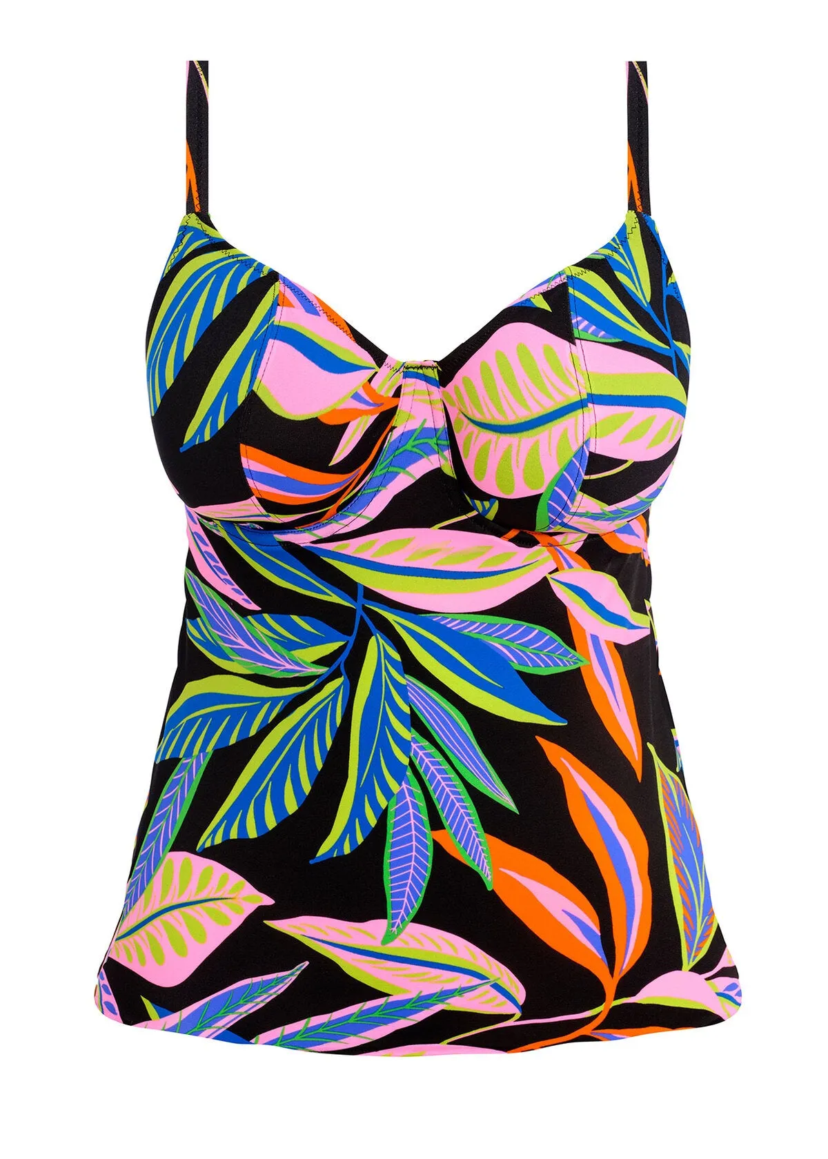 Freya Plunge Tankini Top-Desert Disco- Multicolour